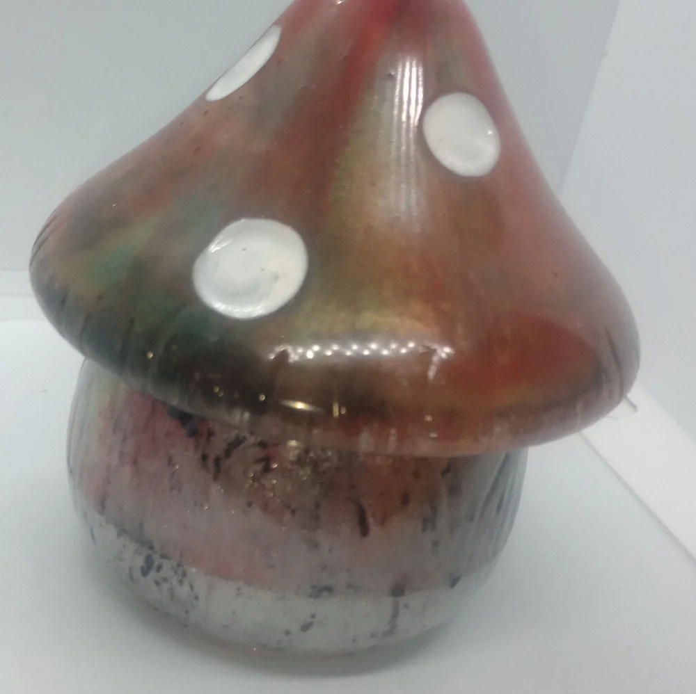 Handmade Mushroom jars each one of a kind - Picture 6 of 8